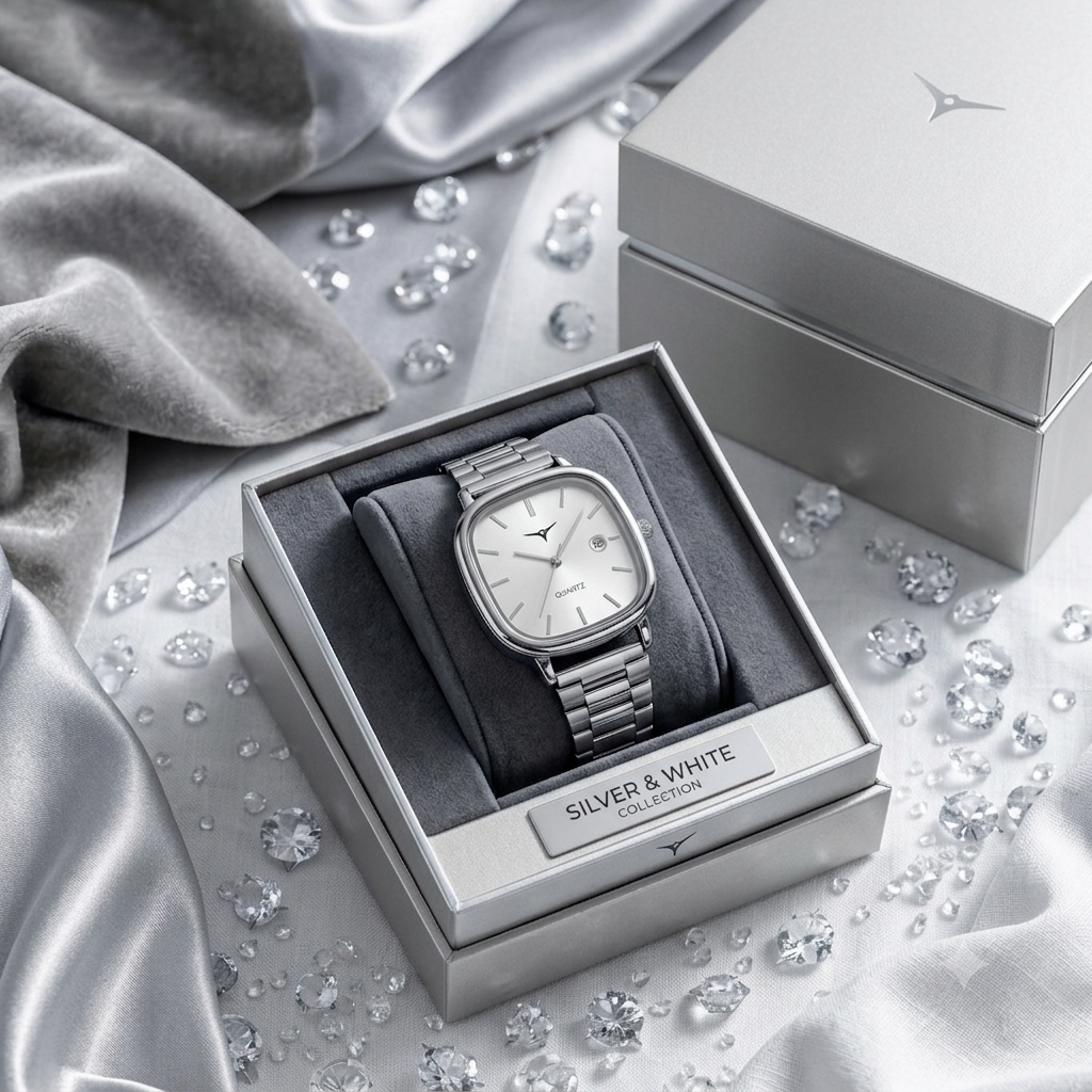 QUARTZ Watch ( White )
