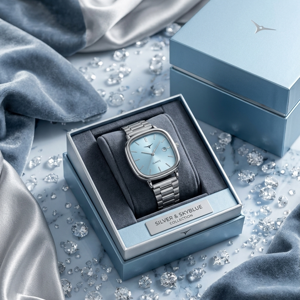 QUARTZ Watch ( Sky Blue )
