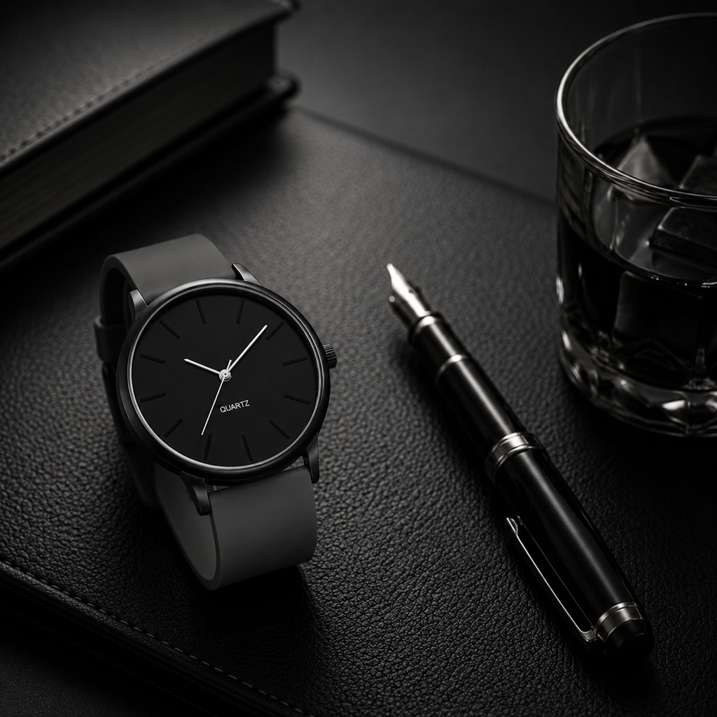 QUARTZ Watch ( Grey )