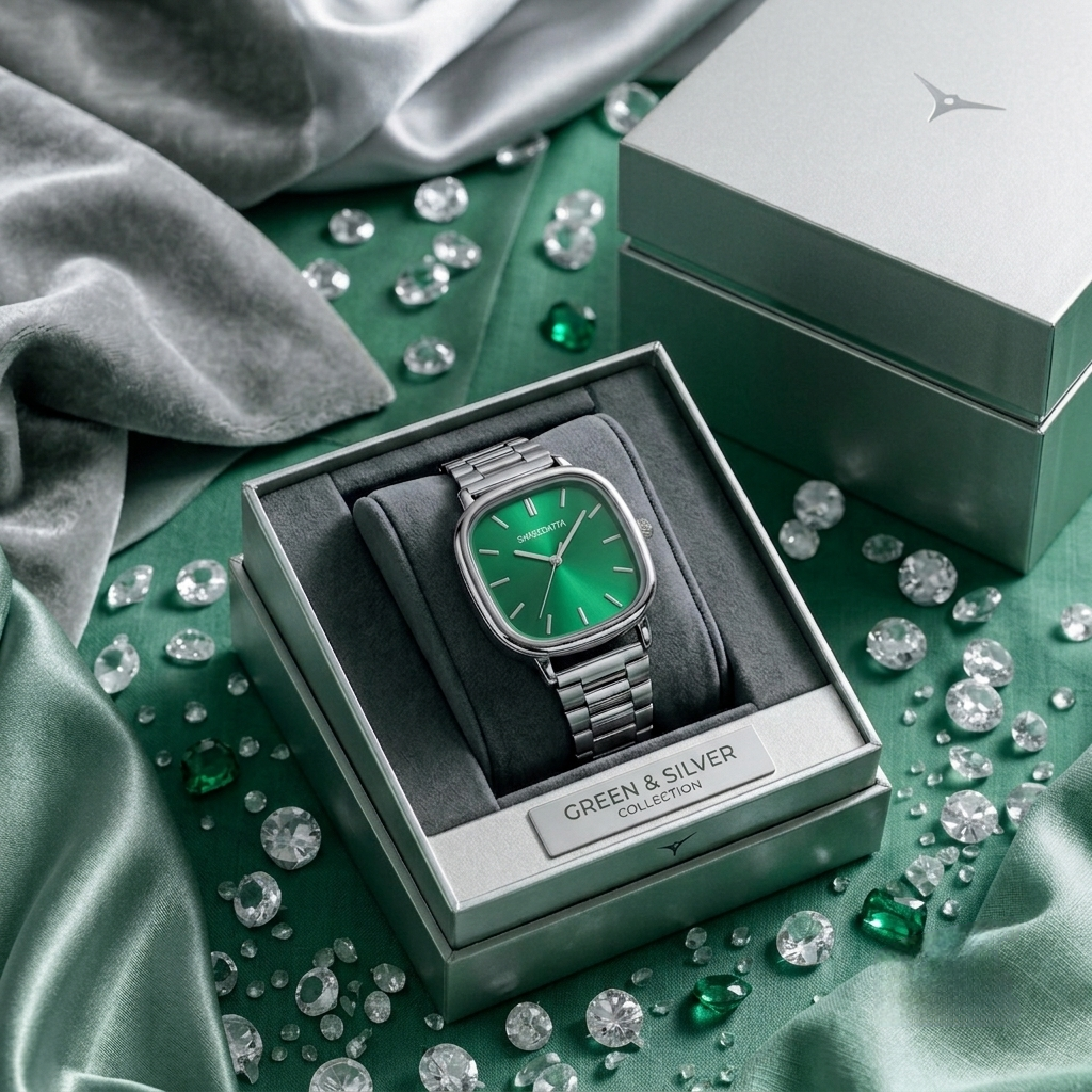 QUARTZ Watch ( Green )