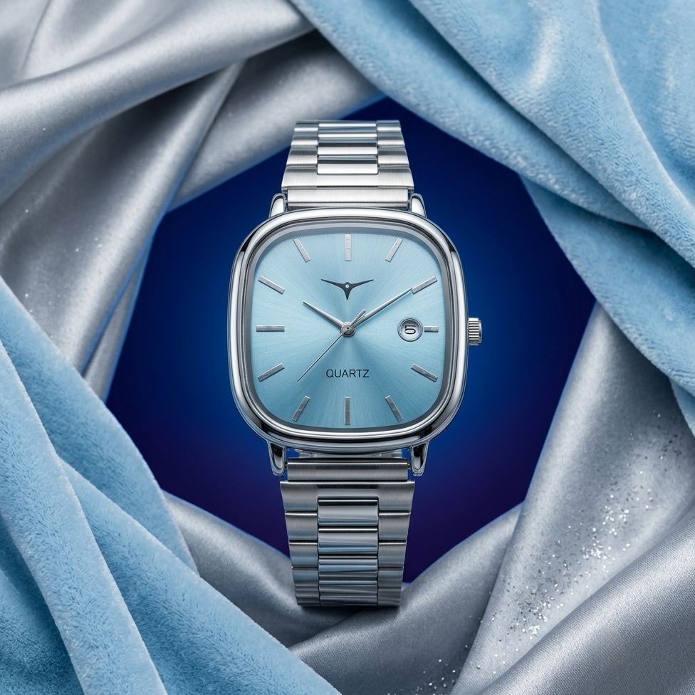 QUARTZ Watch ( Sky Blue )
