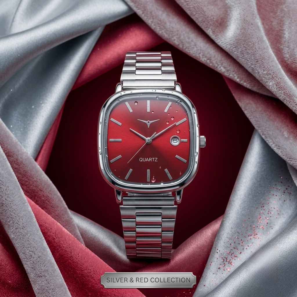 QUARTZ Watch ( Red )
